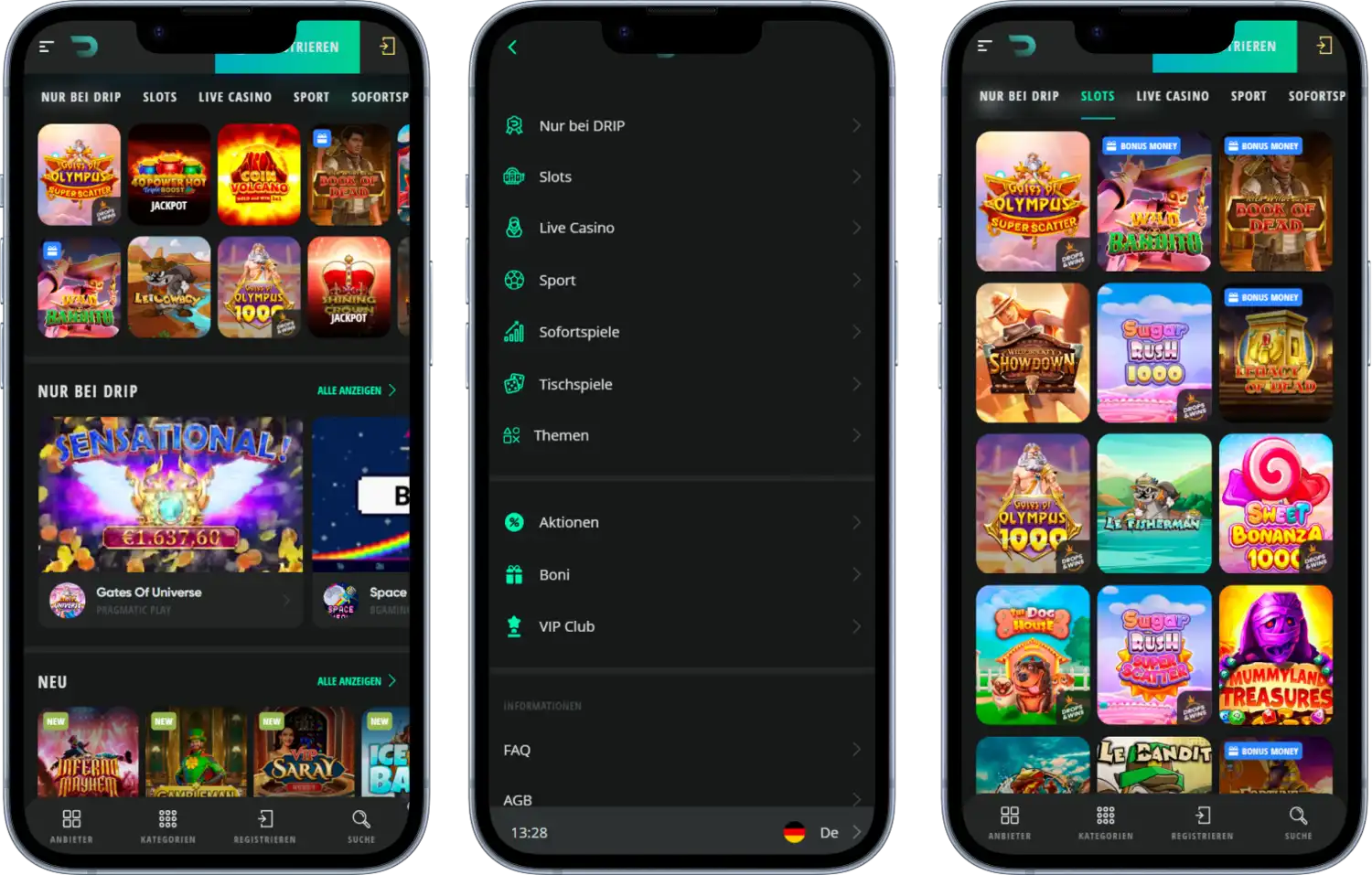 Drip Casino Mobilen App